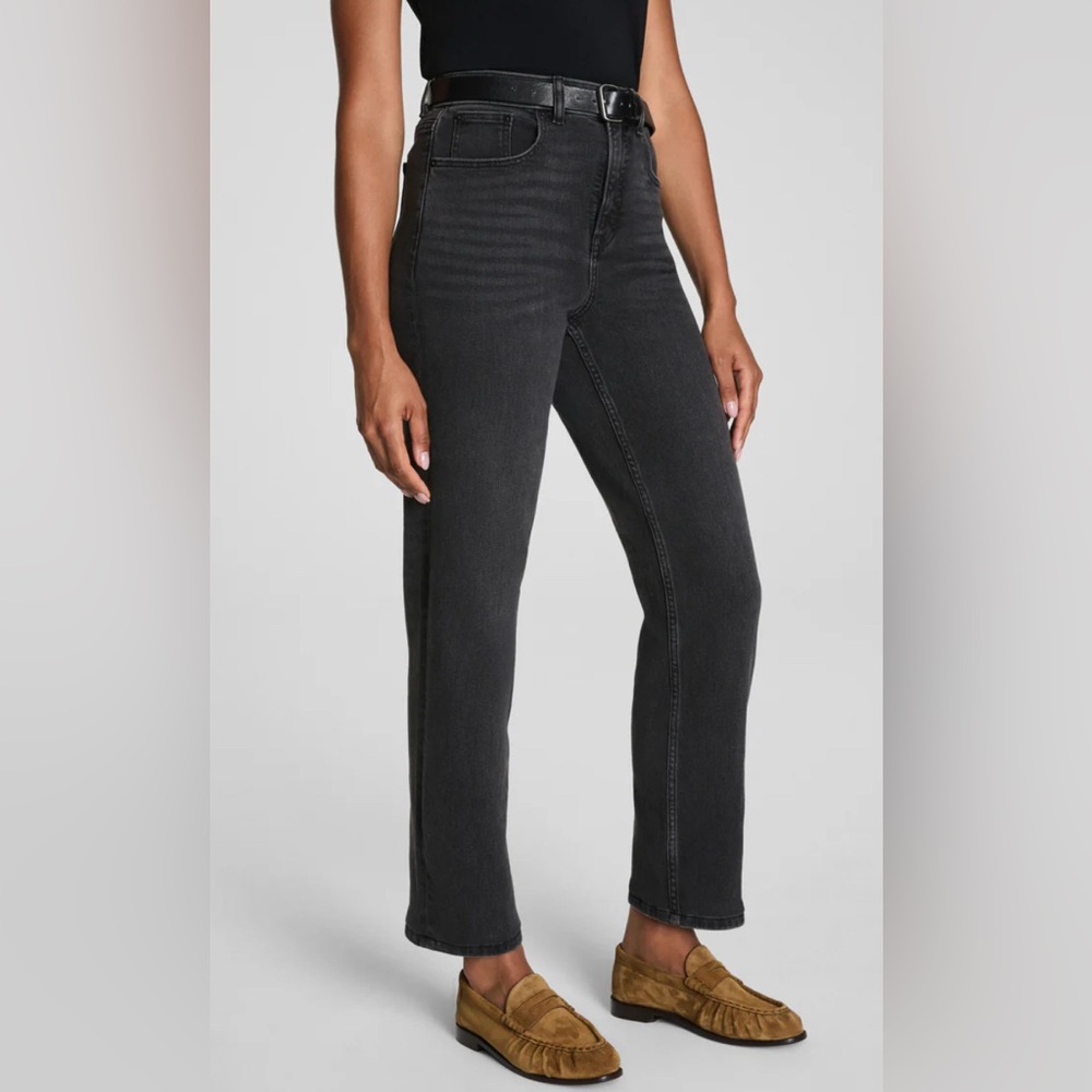 Spanx Straight Leg Black Jeans